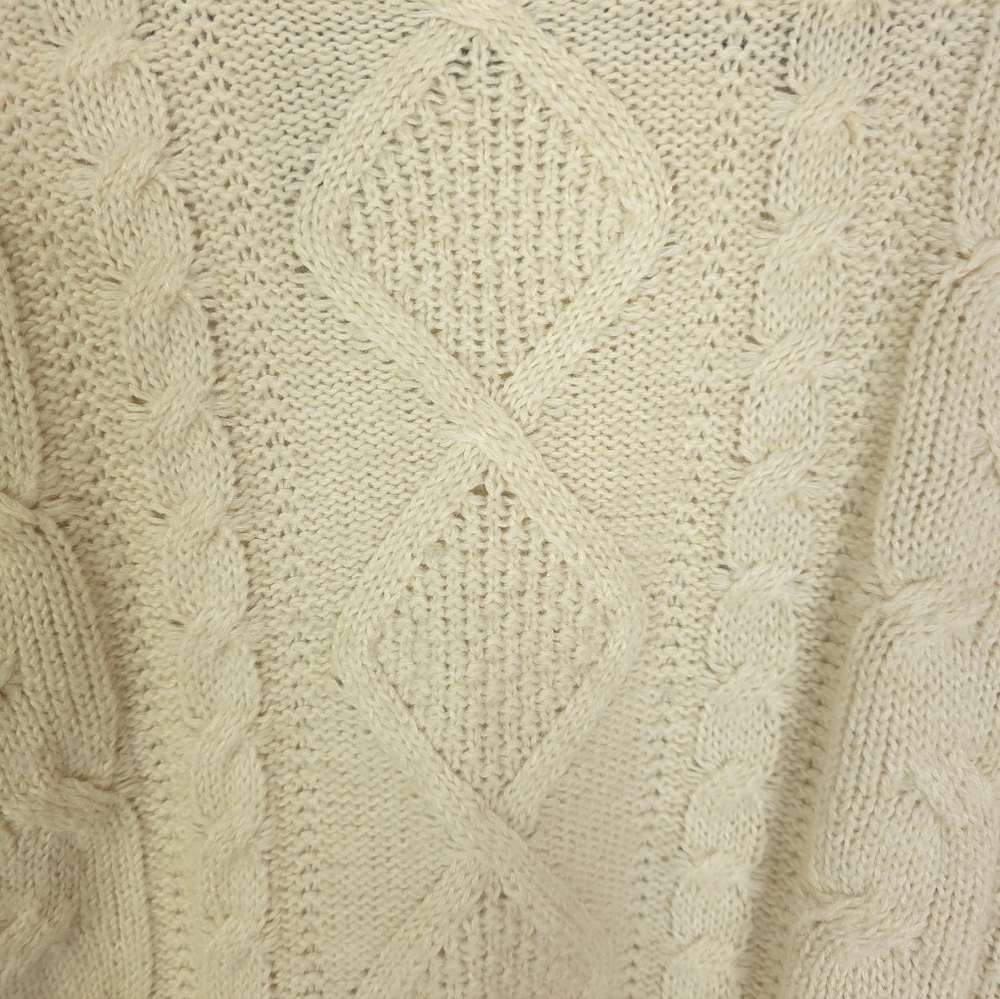 Gap Oversized Cream Wool/alpaca/cotton Blend Sweater XL Tall - Picture 3 of 6
